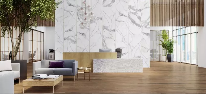Керамогранит Cerrad Nickwood Bianco Rect 120.2x19.3