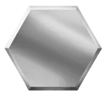 Плитка ДСТ Зеркальная плитка сота 25x21.6 серебряная настенная СОЗС2