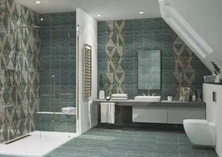 Настенная плитка 507701101 Tessuto Green 25.1x70.9 Eletto Ceramica