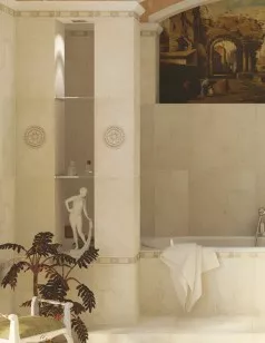 Бордюр Golden Tile Caesar бежевый 7x30 Л11311