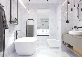Marmo Bianco (Golden Tile)
