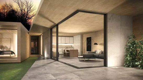 Плитка настенная KOWPG012 Mixit Concept Gris 30x90 Keraben