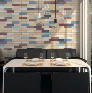 Настенная плитка 2827 Баттерфляй черная 8.5x28.5 Kerama Marazzi