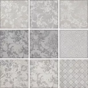 Настенная плитка 1586 Марчиана микс серый 20x20 Kerama Marazzi