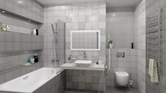 Настенная плитка 1586 Марчиана микс серый 20x20 Kerama Marazzi