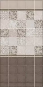 Настенная плитка 1586 Марчиана микс серый 20x20 Kerama Marazzi