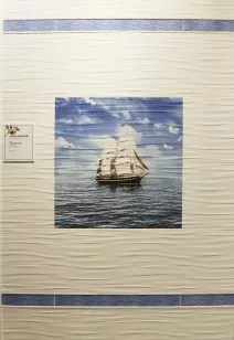 Панно Kerama Marazzi Тиррено Фрегат обрезной 60x60 STG\A437\2x\11106R