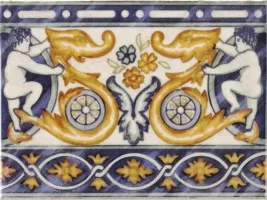 Бордюр PT02742 Milano Cenefa Aranjuez 15x20 Mainzu
