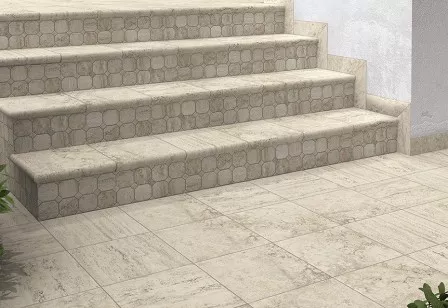 Ступень угловая Natucer Travertino Ang. Peldano R-12 Daino 33x33.4