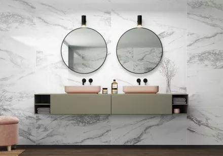 Керамогранит Pamesa Ceramica Cr.Niro White Leviglass 45x90