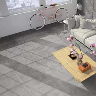 Керамогранит Dec. Dunkel Gris Lapp.Rect. 60x60 Plaza