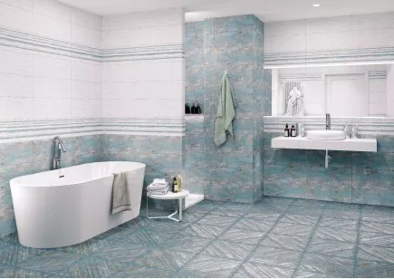 Керамогранит ProGRES Ceramica Bellezza бирюзовый 42x42 INR0016
