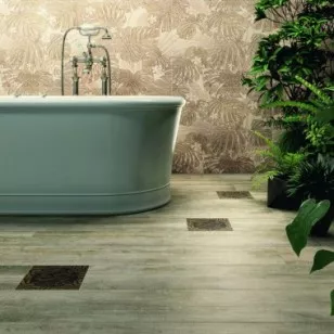 Керамогранит 531786 Precious Wood Aqua Blue Wild 20x120 Roberto Cavalli