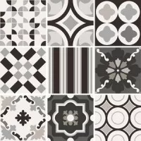 Керамогранит CSAPBWMX20 Patchwork B&W Mix 20x20 Sant Agostino Керамогранит CSAPBWMX20 Patchwork B&W Mix 20x20 Sant Agostino