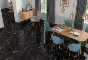 Black Valcano High Gloss (Siena Granito)