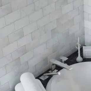 Керамогранит Stone4home Marble Black Tumbled 10x10