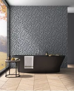 Стеклянная мозаика Vidrepur Circle 6005 Black Br 29.5x31