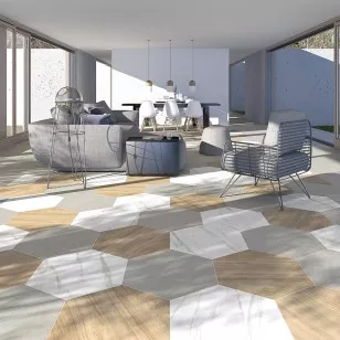 Керамогранит Vives Ceramica Belice Hexagono Natural 51.9x59.9