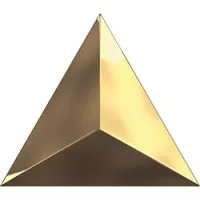 Настенная плитка C218359 Evoke Traingle Level Gold Glossy 15x17 ZYX