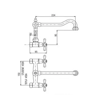 Смеситель универсальный Morava MK802.5/28SM Rav Slezak