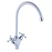 Смеситель для кухни CN4308-8 белый Cron