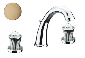 Смеситель для раковины Venere Sky Swarovski 13ZZ0628 бронза Fiore