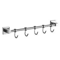 Планка с крючками для полотенец HB8615-5 хром Haiba