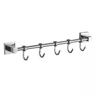 Планка с крючками для полотенец HB8615-5 хром Haiba
