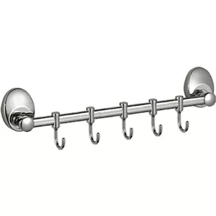 Планка с крючками для полотенец HB1615-5 хром Haiba
