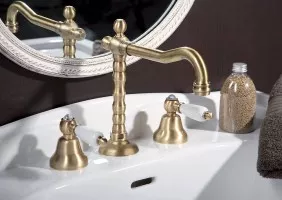 Смеситель для раковины Coloniale Sky Swarovski 03ZZ0637 бронза Fiore