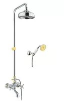 Душевая система Margot Sky Swarovski 01CO0615 хром/золото Fiore