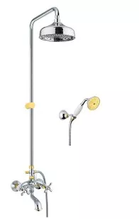 Душевая система Margot Sky Swarovski 01CO0615 хром/золото Fiore