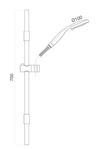 Душевой гарнитур Shower Set AC0589015 хром Webert