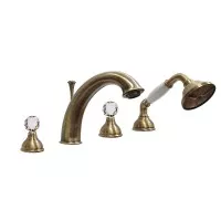Смеситель на борт ванны Karenina KA730101065 бронза Webert