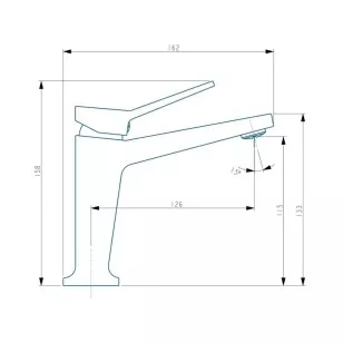 Смеситель для раковины HB10818-7 черный Haiba