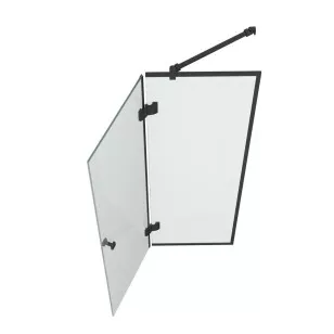 Шторка на ванну стеклянная Matrix DG1109025 14x90 черный DK