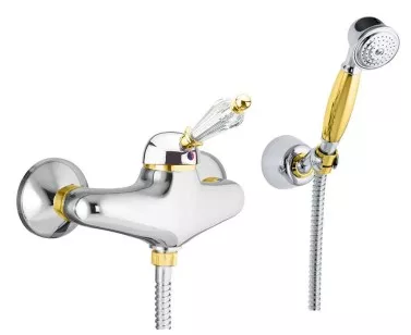Смеситель для душа Imperial-Sky Swarovski 82CO5127 хром/золото Fiore