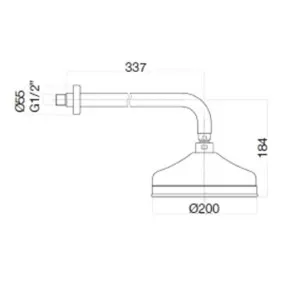 Верхний душ Armony AC0015010 золото Webert