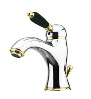 Смеситель для раковины Imperial Black 89CO5221 хром/золото Fiore