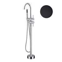 Смеситель для ванны напольный Rimini RI851101560 черный Webert