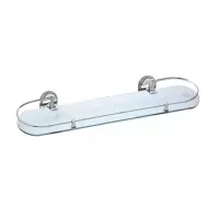 Полка стеклянная HB1907-1 хром Haiba