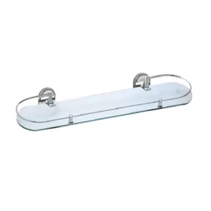 Полка стеклянная HB1907-1 хром Haiba