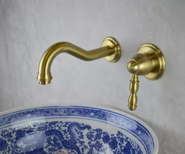 Смеситель для раковины настенный Tiffany 1920BR бронза Bronze de Luxe