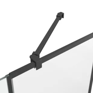 Шторка на ванну стеклянная Matrix DG1109025 14x90 черный DK