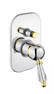 Смеситель для душа Imperial-Sky Swarovski 82CO5134 хром/золото Fiore