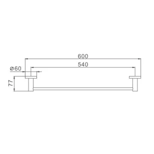 Полотенцедержатель HB8301 сталь Haiba