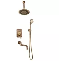 Душевая система встраиваемая Windsor 10137/1DF бронза Bronze de Luxe