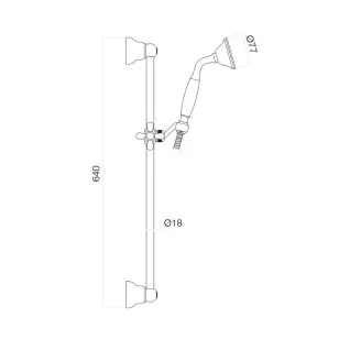 Душевой гарнитур Shower Set AC0385010 золото Webert