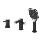 Смеситель на борт ванны HB80805-7 черный Haiba