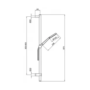 Душевой гарнитур Shower Set AC0929015 хром Webert